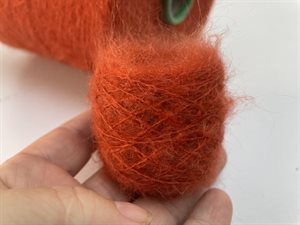 Kid mohair - i terracotta, 25 gram